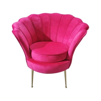 Stanford Home Scallop Armchair 24 - Fuchsia