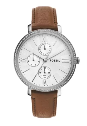 Fossil Womens Jacqueline Multifunction Eco Leather Watch - Brown