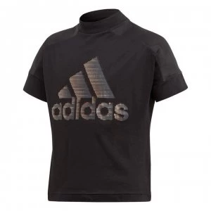 adidas ID Holiday T Shirt Girls - Black