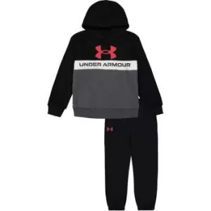 Under Armour Hoodie and Jogging Bottoms Set Infants - Black