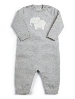 Mamas & Papas Elephant Knitted Sleepsuit Baby Unisex