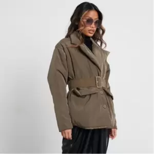 I Saw It First Utility Puffer Coat - Green