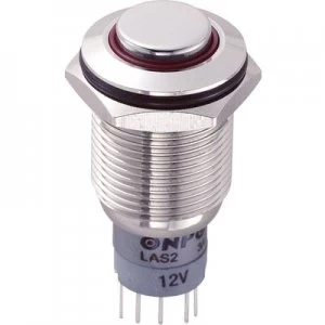 TRU COMPONENTS LAS2GQH 11ER12VNP Tamper proof pushbutton 250 V AC 3 A 1 x OnOn momentary