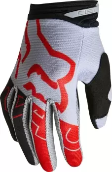 FOX 180 Skew Youth Motocross Gloves, grey, Size L, grey, Size L