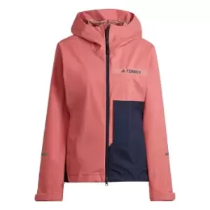 adidas Terrex Multi RAIN. RDY 2.5-Layer Rain Jacket Womens - Red