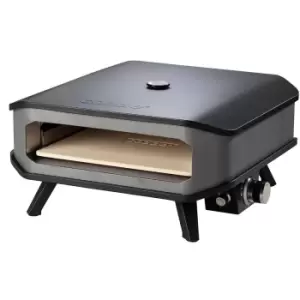 Cozze Pizza Oven 17" Gas With Thermometer - Black