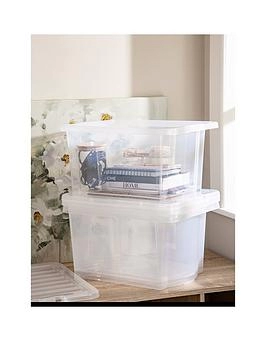 Wham Crystal 28L Box and Lid 5pk Plastic