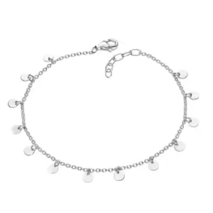 Sterling Silver Disc Charm Bracelet