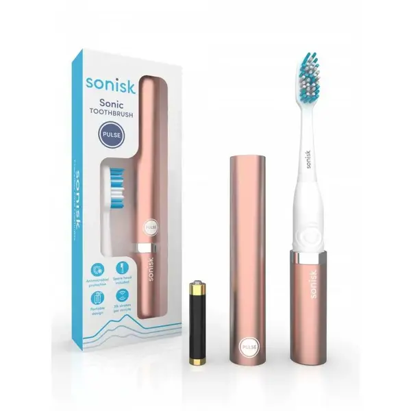 Sonisk Pulse Battery Operated Rose Gold Toothbrush