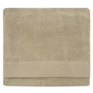 Textured Weave Bath Sheet Natural