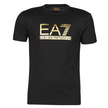 Emporio Armani EA7 Lux Gold Label T-Shirt Black Size M Men