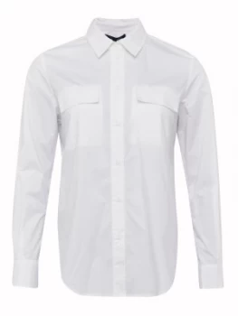 French Connection Southside Cotton Loose Shirt White