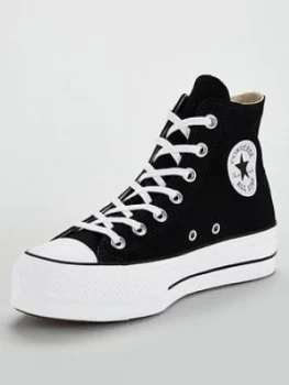 Converse Chuck Taylor All Star Platform Lift Hi - Black/White, Size 4.5, Women