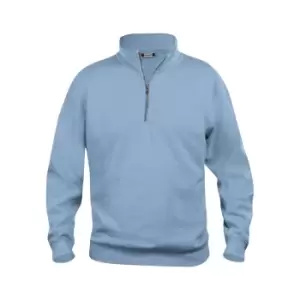 Clique Unisex Adult Basic Half Zip Sweatshirt (3XL) (Light Blue)