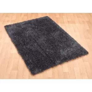 Diva Diva Charcoal 200cm x 300cm Rectangle - Grey and Black