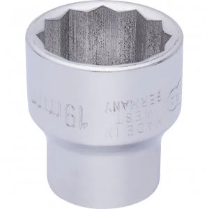 Elora 3/8" Drive Bi Hexagon Socket Metric 3/8" 19mm