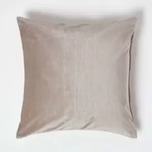 Luxury Cream Velvet Cushion Cover, 45 x 45cm - Natural - Homescapes