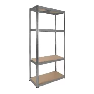 Rb Boss Galvanised Shelf Kit 4 Wood Shelves - 1600 x 750 x 350mm 175kg Udl