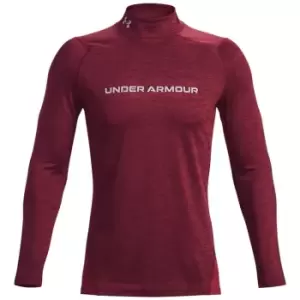 Under Armour Armour ColdGear Fitted Mock Base Layer Top Mens - Red