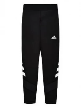 adidas Childrens Track Tights - Black, Size 5-6 Years, Women