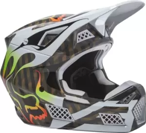 FOX V3 RS Fahren Motocross Helmet, multicolored, Size L, multicolored, Size L