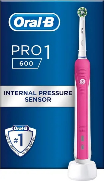 Oral B Pro 1 600 Pink Electric Toothbrush