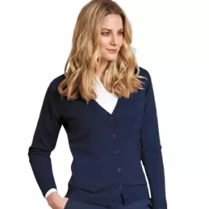 Brook Taverner Womens/Ladies Augusta V Neck Cardigan (S) (Navy)