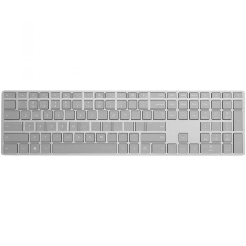 Microsoft Modern Bluetooth Fingerprint ID PC Computer Keyboard Grey