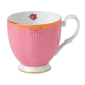 Royal Albert Sweet stripe ss vintage mug 0.3ltr 10.5floz