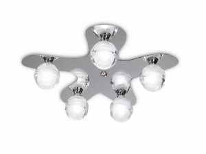 Ceiling 5 Light G9 ECO, Polished Chrome