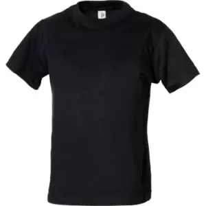 Tee Jays Boys Power Tee (12-14 Years) (Black)