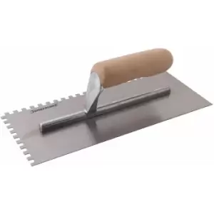 Adhesive Trowel Wood-Handle - 280 x 120mm - 6mm Teeth - Silverline