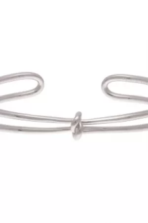 Ladies Olivia Burton Silver Plated Forget Me Knot Cuff OBJ16KDB06