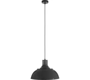 INTERIORS by Premier Brook Metal Pendant Ceiling Light - Grey