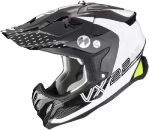 Scorpion VX-22 Air Ares Motocross Helmet, black-white, Size L, black-white, Size L