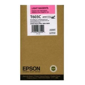 Epson T603C Light Magenta Ink Cartridge