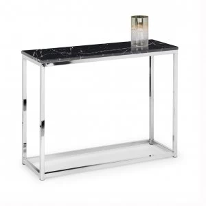 Julian Bowen Scala Console Table - Black Marble