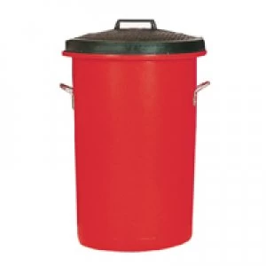 Slingsby Heavy Duty Coloured Dustbin Red 85 Litre 311969