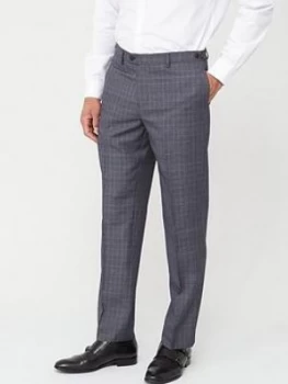 Skopes Tailored Witton Trousers - Grey/Blue Check