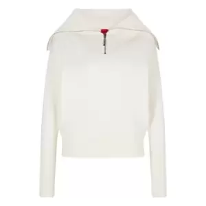 HUGO Sajit Zip Knit - White