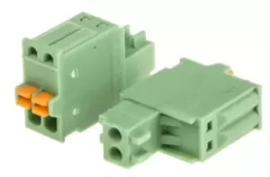 Phoenix Contact Fk-Mc 0,5/ 2-St-2,5 Terminal Block, Pluggable, 2Pos, 20Awg