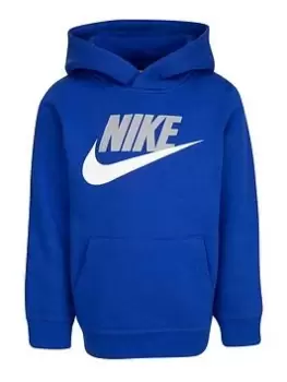 Nike Younger Boys Club Hbr Po Hoodie - Royal Blue, Royal Blue, Size 3-4 Years