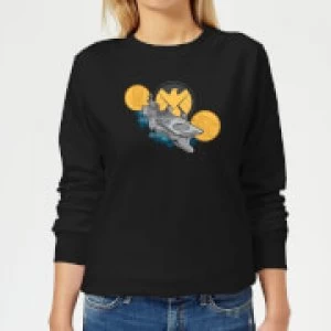 Marvel S.H.I.E.L.D. Helicarrier Womens Sweatshirt - Black - 5XL