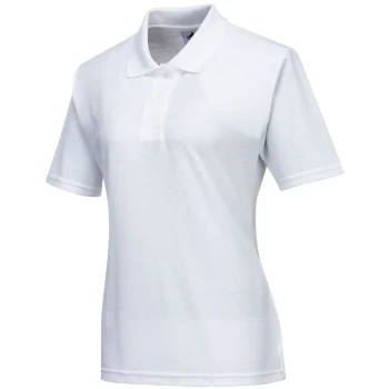 Portwest B209WHRXXL - sz 2XL Naples Ladies Polo Shirt Workwear - White