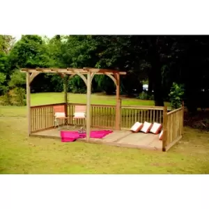 Forest Ultima Pergola and Decking Kit - 16x8ft