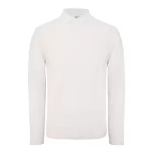 B&C ID.001 Mens Long Sleeve Polo (Pack Of 2) (XS) (Snow)