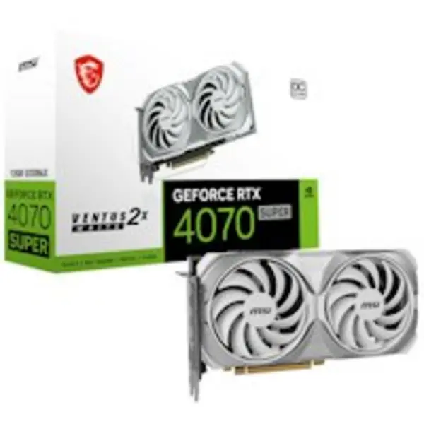 MSI GeForce RTX 4070 SUPER Ventus 2X White OC 12GB GDDR6X PCI-Express Graphics