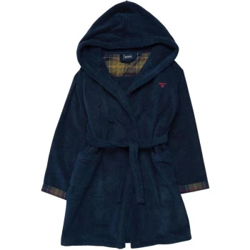 Barbour Boys Lucas Dressing Gown - Navy NY91