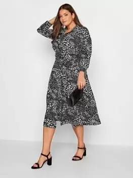 Yours Animal Shirt Dress, Black, Size 20, Women