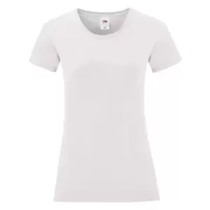 Fruit Of The Loom Womens/Ladies Iconic T-Shirt (XXL) (White)